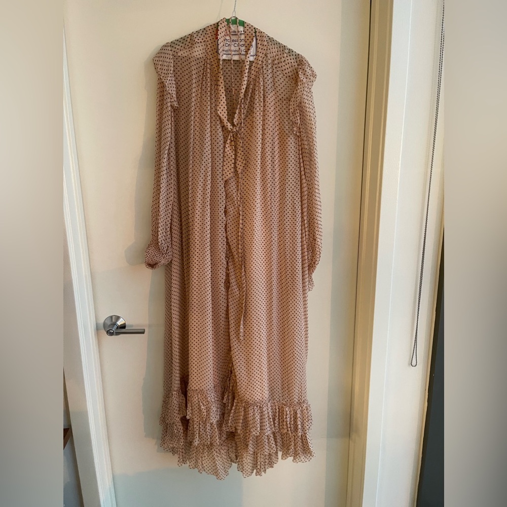 AllSaints | Lara Dot Long Sleeve High/Low Dress | Size 6